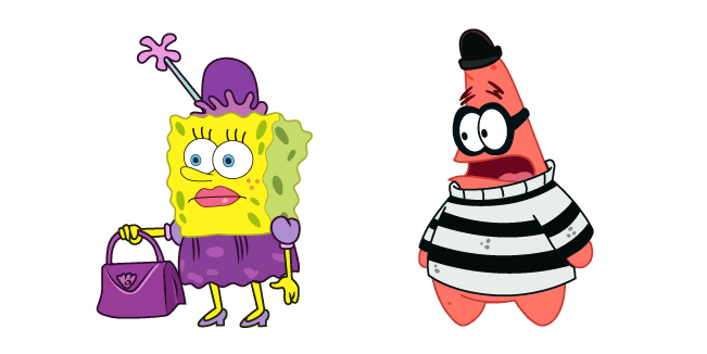 Lady SpongeBob and Robber Patrickcustom cursor pack