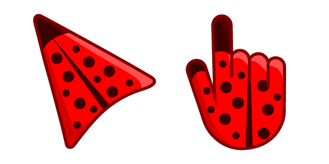 Ladybug Red-Black Printcustom cursor pack