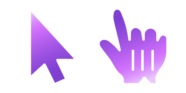 Light Purple Gradientcustom cursor pack