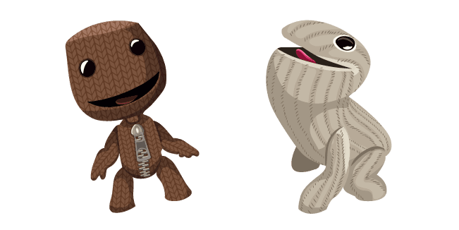 LittleBigPlanet Sackboy and Oddsockcustom cursor pack