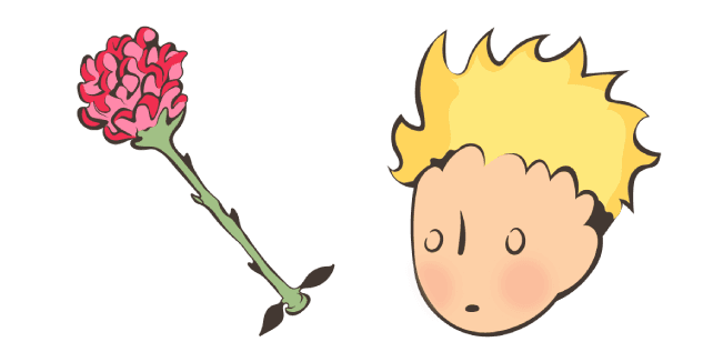 Little Prince and Rosecustom cursor pack