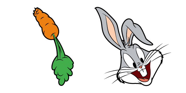 Looney Tunes Bugs Bunny and Carrotcustom cursor pack