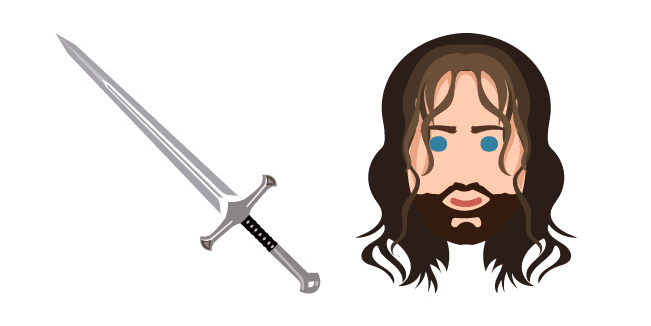 Lord of the Rings Aragorn II and Swordcustom cursor pack