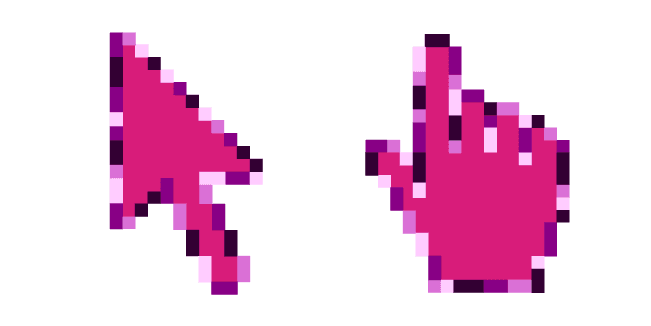 Magenta Roses Mix Pixelcustom cursor pack