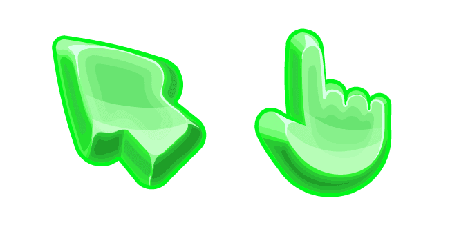 Materials Green Jellycustom cursor pack