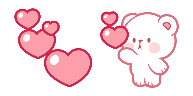 Milk & Mocha Milk Bear Lovecustom cursor pack