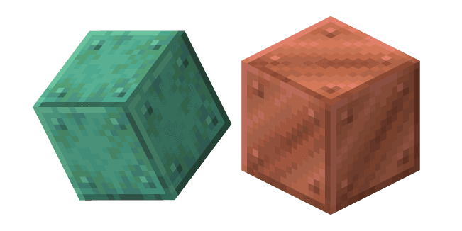 Minecraft Block of Coppercustom cursor pack