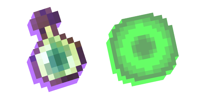 Minecraft Bottle o' Enchanting and Experience Orbcustom cursor pack