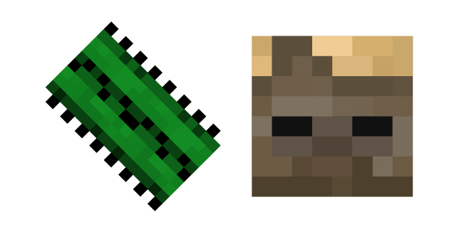 Minecraft Cactus and Huskcustom cursor pack