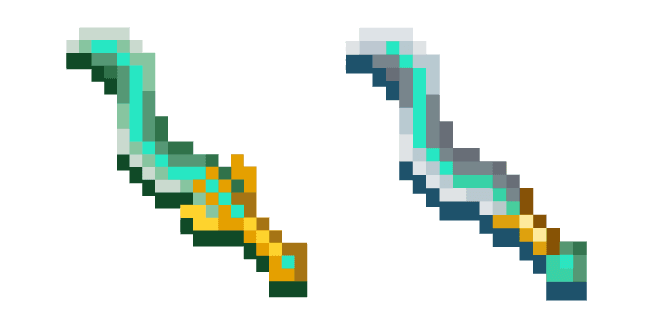 Minecraft Chill Gale Knife and Resolute Tempest Knifecustom cursor pack