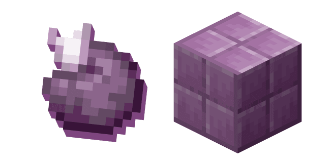 Minecraft Chorus Fruit and Purpur Blockcustom cursor pack