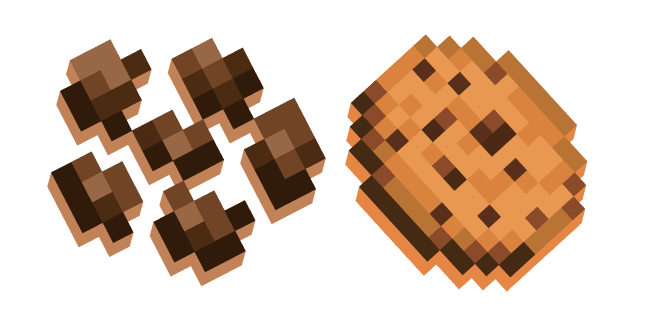 Minecraft Cocoa Beans and Cookiescustom cursor pack