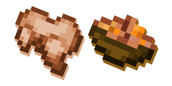 Minecraft Cooked Rabbit and Rabbit Stewcustom cursor pack