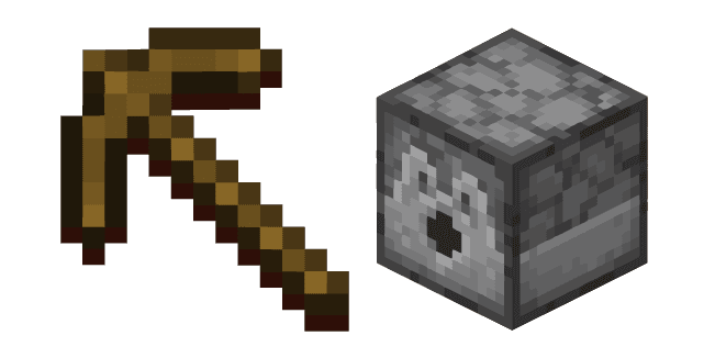 Minecraft Dispenser and Pickaxecustom cursor pack