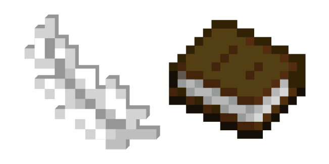 Minecraft Feather and Bookcustom cursor pack