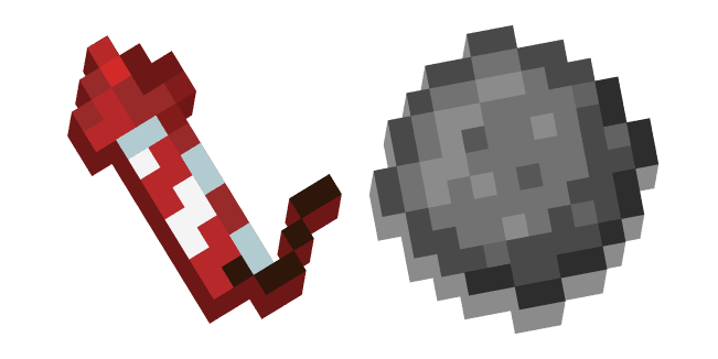 Minecraft Firework Rocket and Starcustom cursor pack