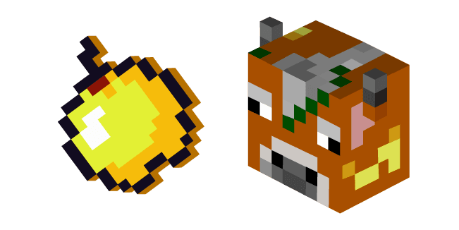 Minecraft Golden Apple Cowcustom cursor pack