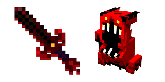 Minecraft Hungry Horror and Sinister Swordcustom cursor pack