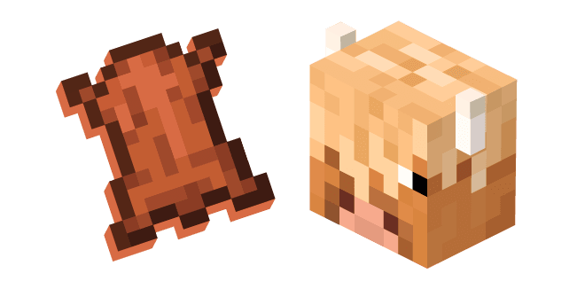 Minecraft Leather and Wooly Cowcustom cursor pack