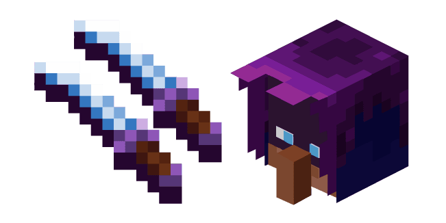 Minecraft Mystery Merchant and Fangs of Frostcustom cursor pack