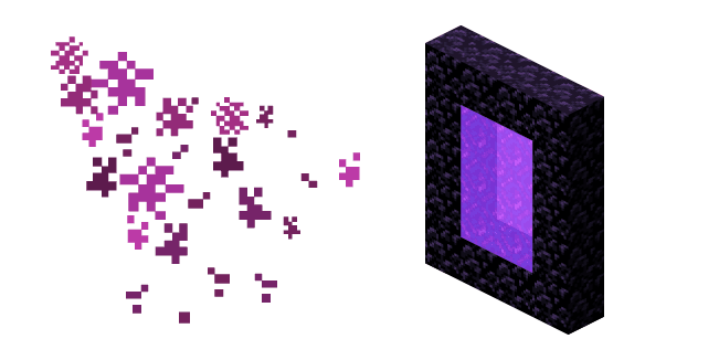 Minecraft Nether Portalcustom cursor pack