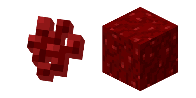 Minecraft Nether Wart and Blockcustom cursor pack