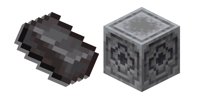 Minecraft Netherite Ingot and Lodestonecustom cursor pack