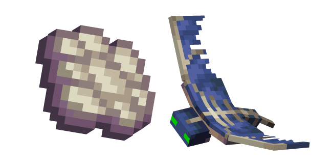 Minecraft Phantom Membrane and Phantomcustom cursor pack