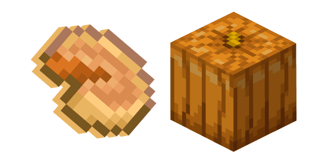 Minecraft Pumpkin and Pumpkin Piecustom cursor pack