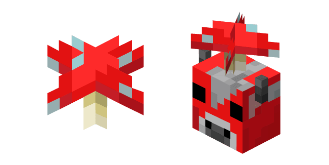 Minecraft Red Mushroom and Mooshroomcustom cursor pack