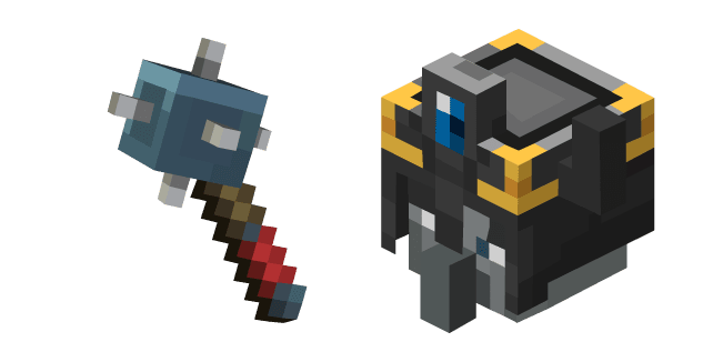 Minecraft Royal Guard and Macecustom cursor pack