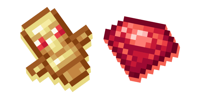 Minecraft Ruby and Ruby Totemcustom cursor pack