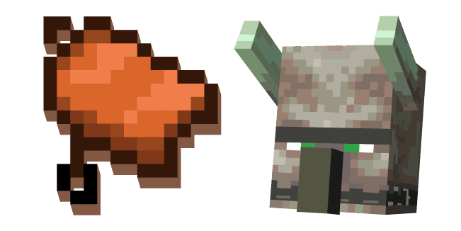 Minecraft Saddle and Ravagercustom cursor pack