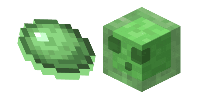 Minecraft Slime and Slimeballcustom cursor pack