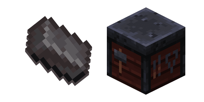 Minecraft Smithing Table and Netheritecustom cursor pack