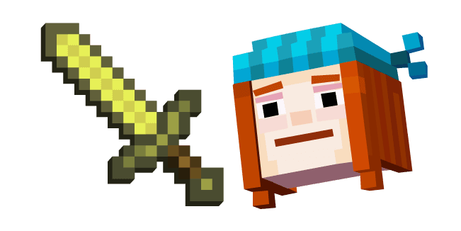 Minecraft Story Mode Petra and Golden Swordcustom cursor pack