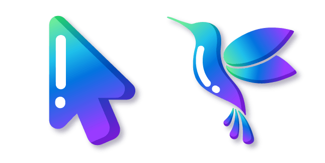 Minimal Gradient Hummingbirdcustom cursor pack