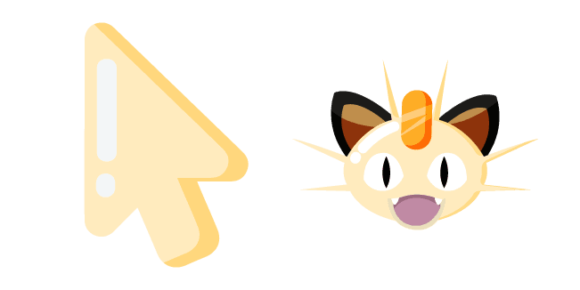 Minimal Pokemon Meowthcustom cursor pack