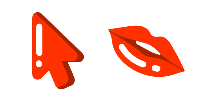 Minimal Red Lipscustom cursor pack