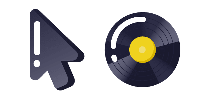 Minimal Vinyl Recordcustom cursor pack