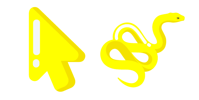 Minimal Yellow Snakecustom cursor pack