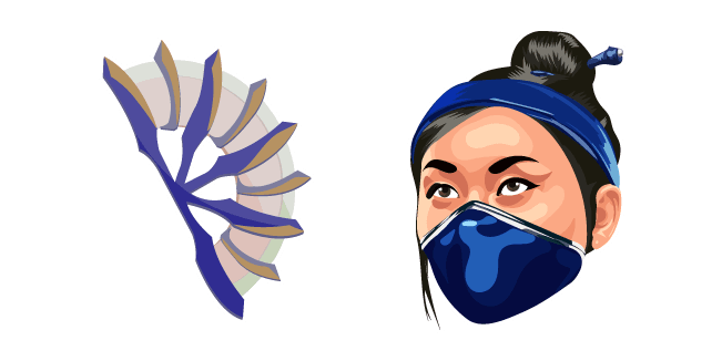 Mortal Kombat Kitana and Fancustom cursor pack