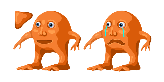 Mr. Orange and Mr. Orange Sad Memecustom cursor pack