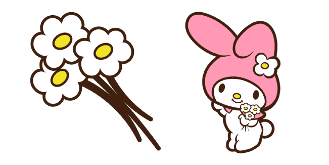 My Melody and Flowerscustom cursor pack