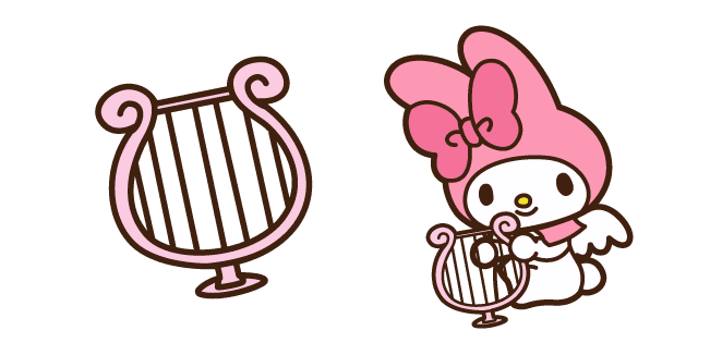 My Melody and Harpcustom cursor pack