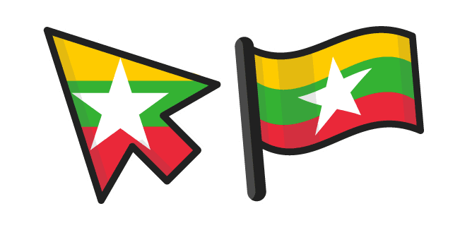 Myanmar Flagcustom cursor pack