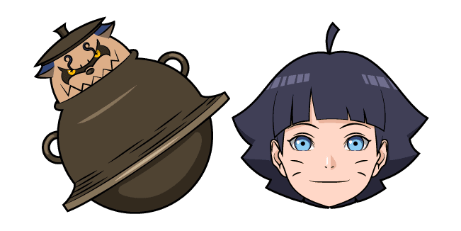 Naruto Himawari Uzumaki and Shukakucustom cursor pack