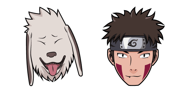 Naruto Kiba Inuzuka and Akamarucustom cursor pack