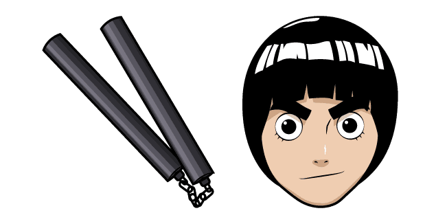 Naruto Rock Lee and Nunchuckscustom cursor pack