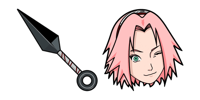 Naruto Sakura Haruno Kunai Shurikencustom cursor pack